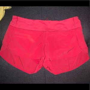 Lululemon speed short in pink! Size 8.